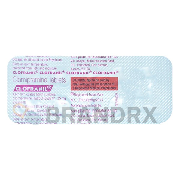 Clofranil 25 mg Sun Pharmaceuticals Industries